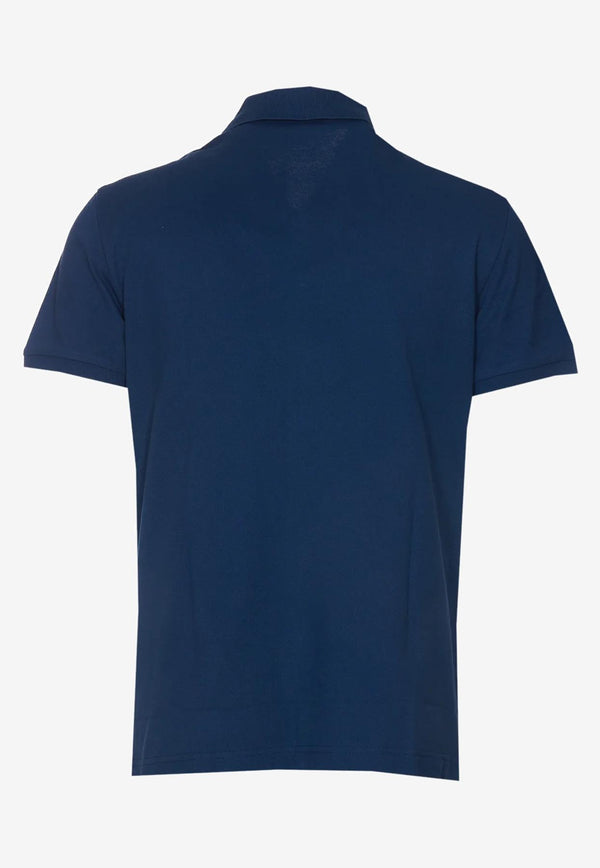 Etro Pegaso-Embroidery Polo T-shirt Blue 1Y999-9440 0201