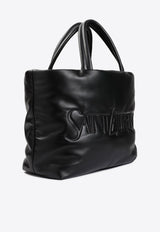 Logo Tote Bag in Nappa Leather