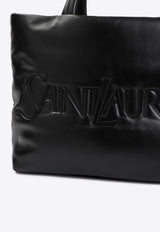 Logo Tote Bag in Nappa Leather