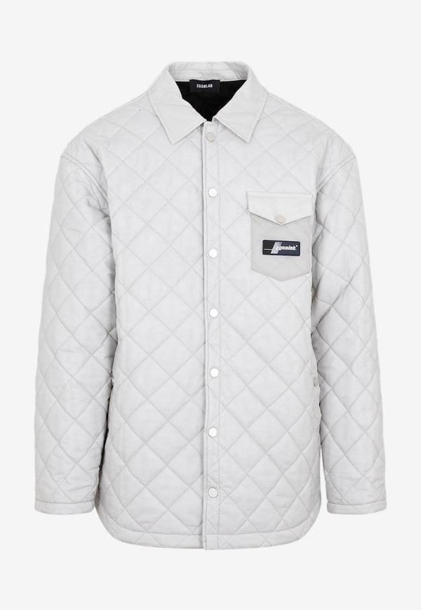 Logo-Patch Quilted Shirt