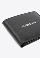 Logo-Printed Cash Square Bi-Fold Wallet