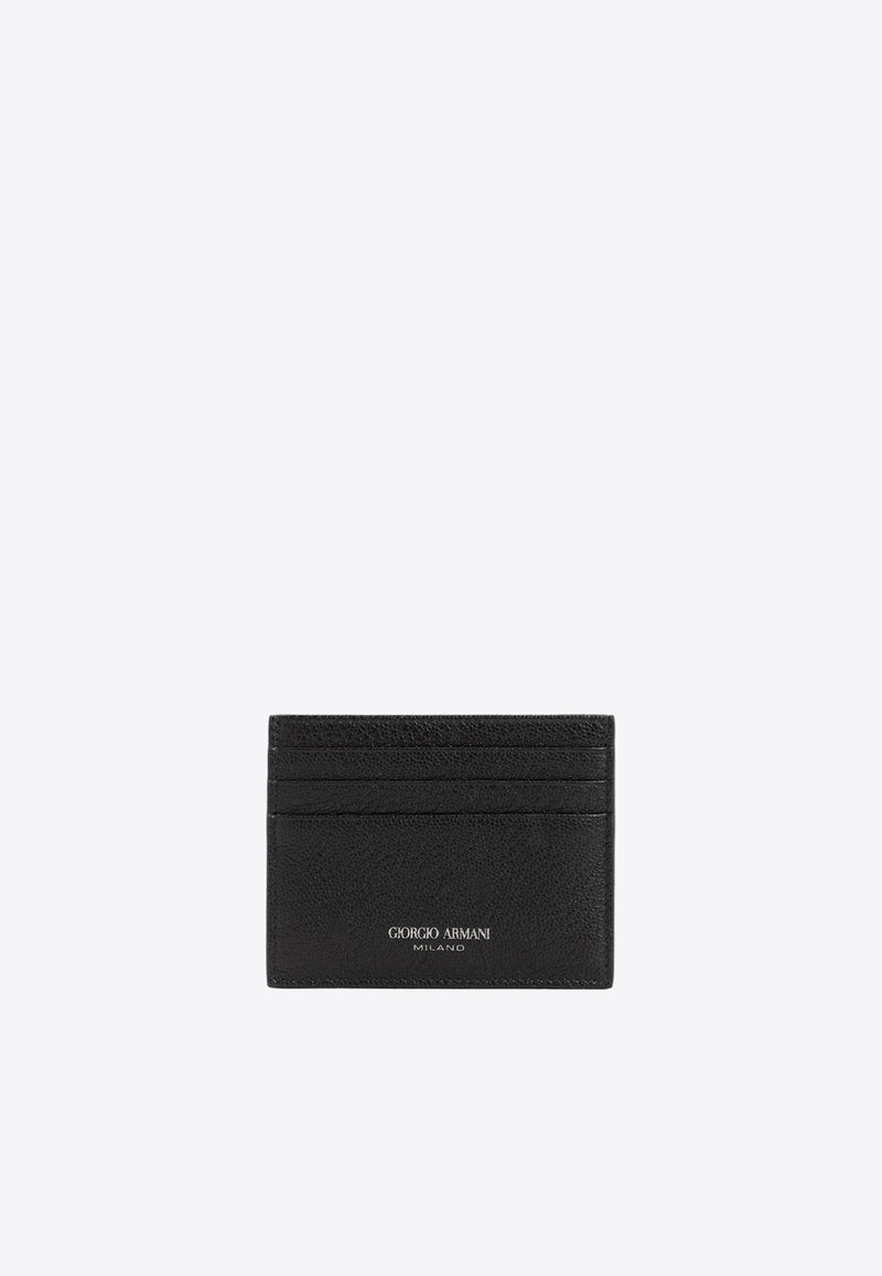 Logo Cardholder in Calf Leather