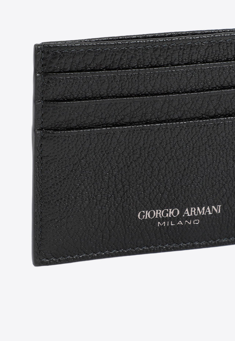 Logo Cardholder in Calf Leather