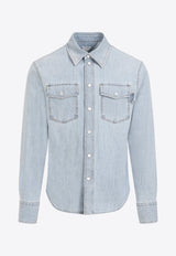 Long-Sleeved Denim Shirt