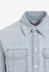 Long-Sleeved Denim Shirt