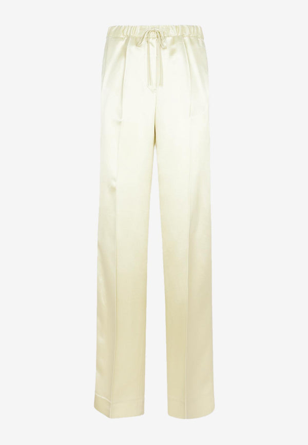 Drawstring Straight-Leg Pants