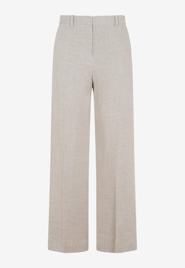 Linen Straight-Leg Pants