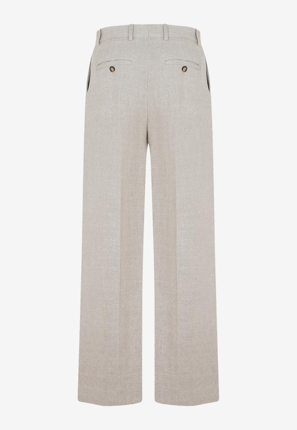 Linen Straight-Leg Pants