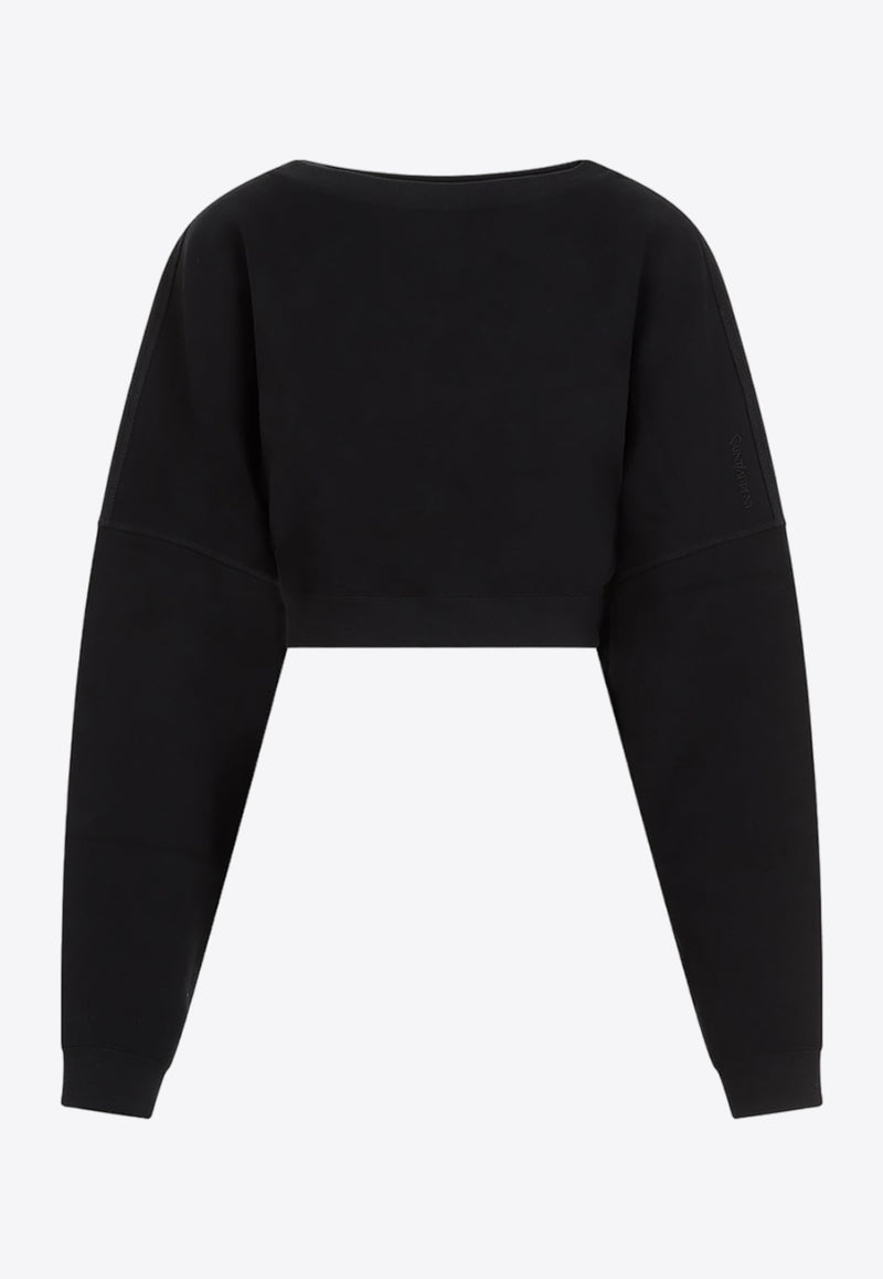 Wide-Sleeve Pullover Sweatshirt