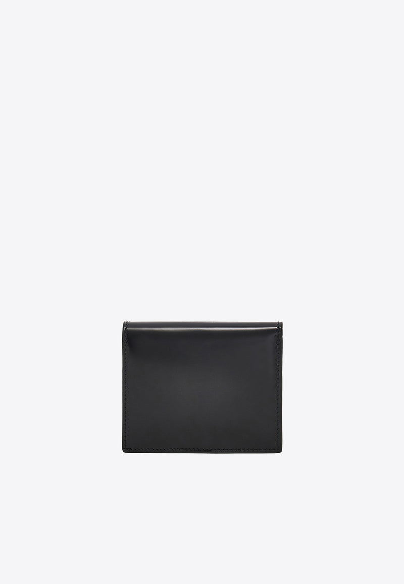 Salvatore Ferragamo Gancini Compact Wallet Black 220434 FRENCH 760658 NERO