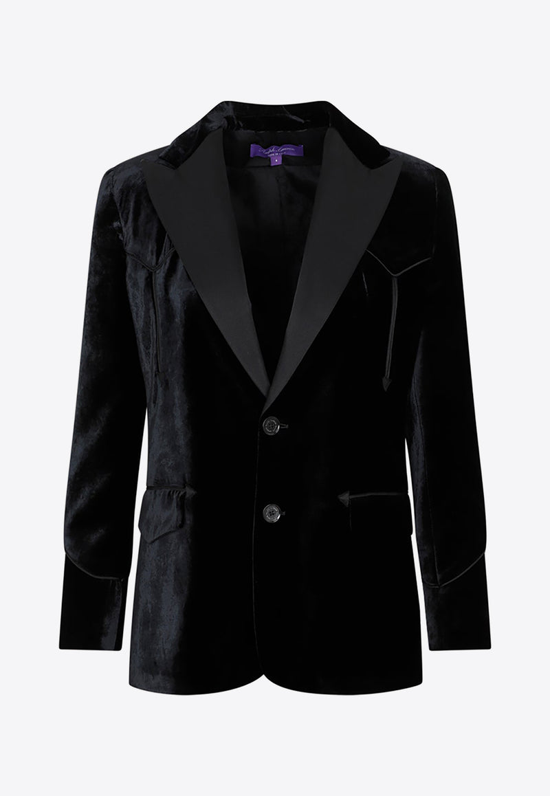 Walker Peak-Lapeled Velvet Blazer