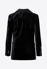 Walker Peak-Lapeled Velvet Blazer