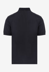 Giorgio Armani Ribbed Knit Short Sleeved Polo T shirt 42253280870581 3GSF53.SJAQZ UBRY ROYAL BLUE