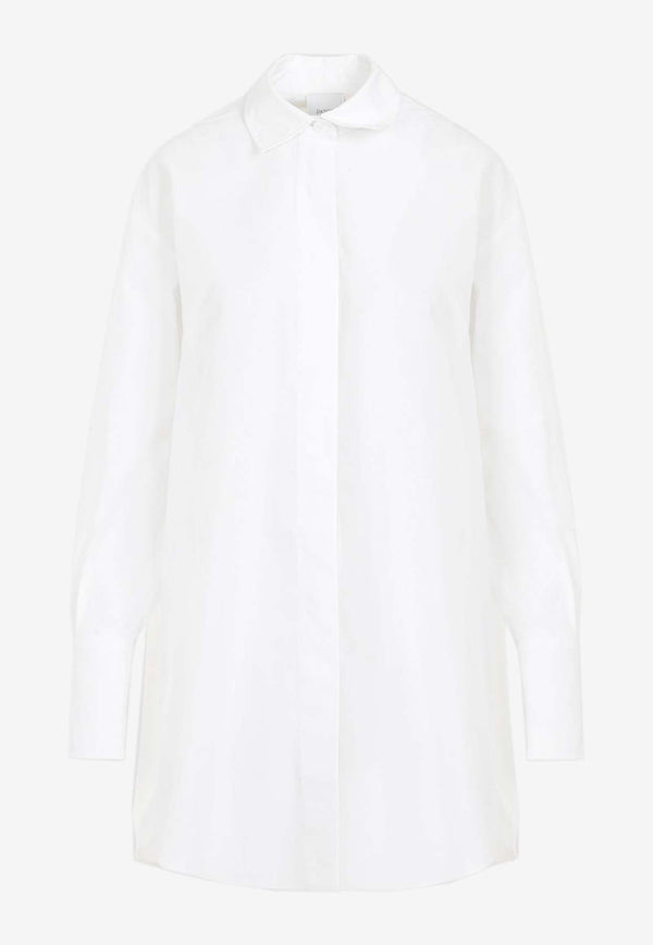 Logo-Embroidered Mini Shirt Dress