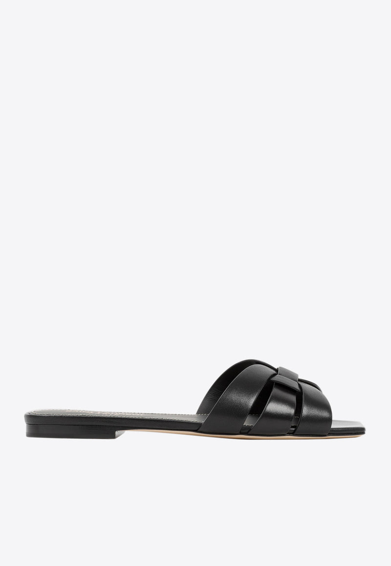 Tribute Leather Flat Sandals