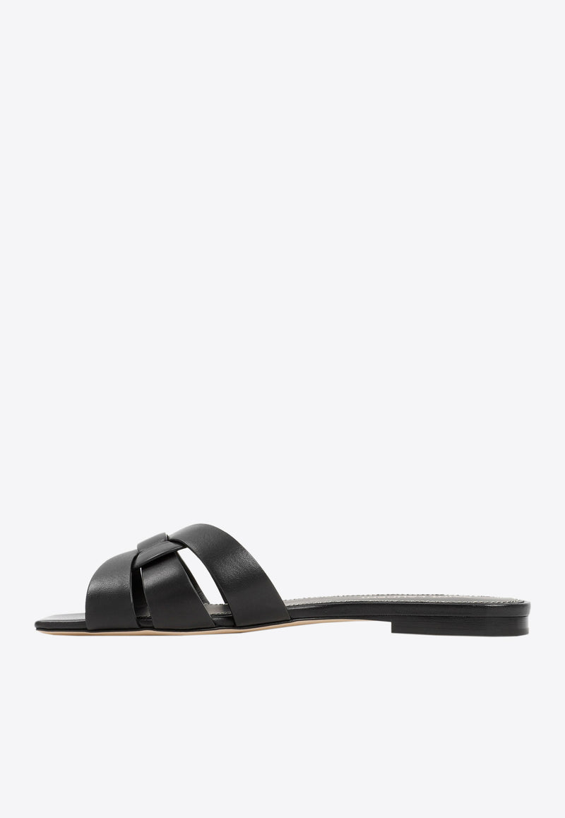 Tribute Leather Flat Sandals