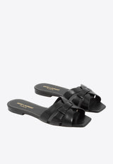 Tribute Leather Flat Sandals