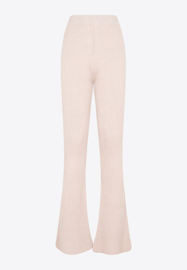 Flare Knit Rib Pants