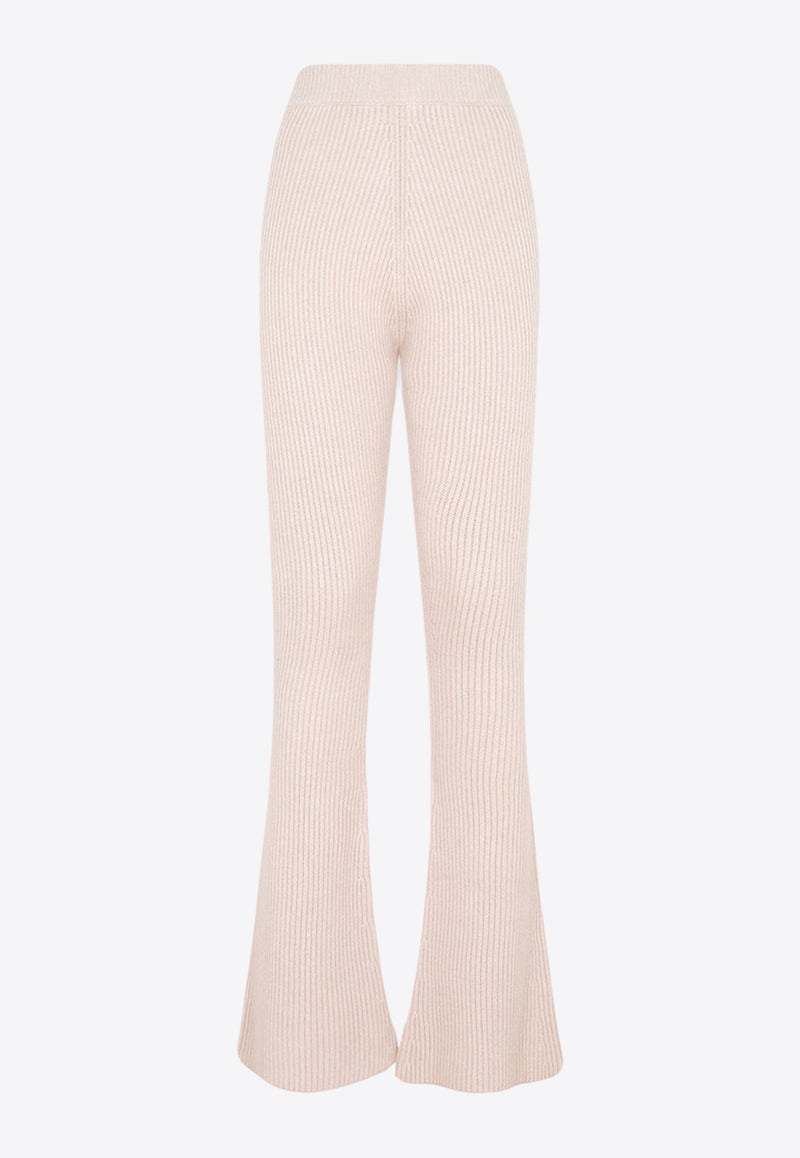 Flare Knit Rib Pants