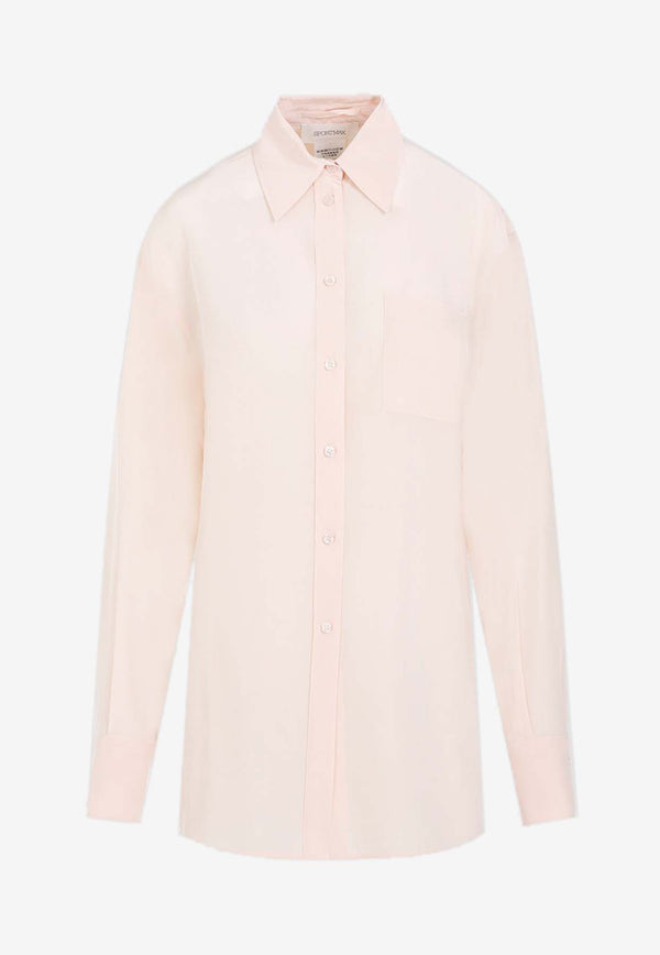 Long-Sleeved Silk Shirt