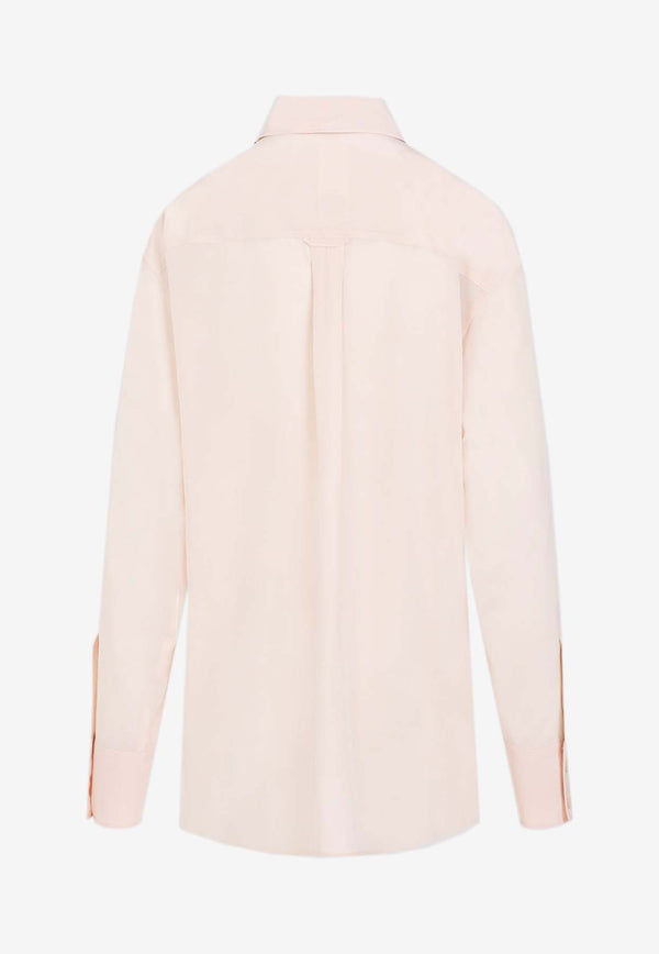 Long-Sleeved Silk Shirt