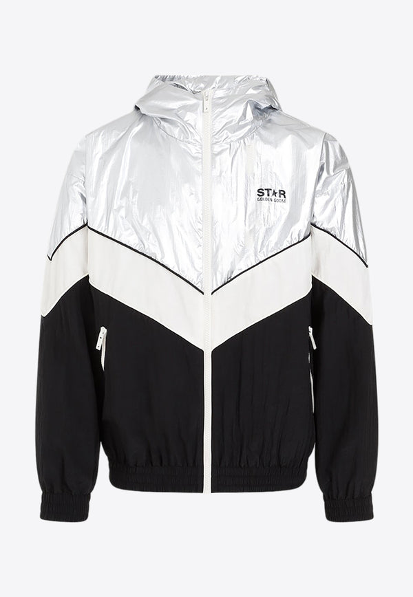 Zip-Up Paneled Windbreaker