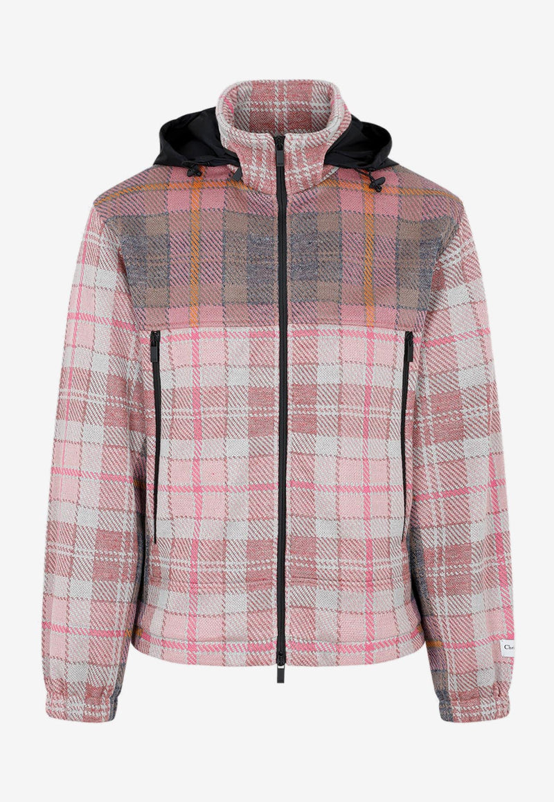 Checked Zip-Up Jacket