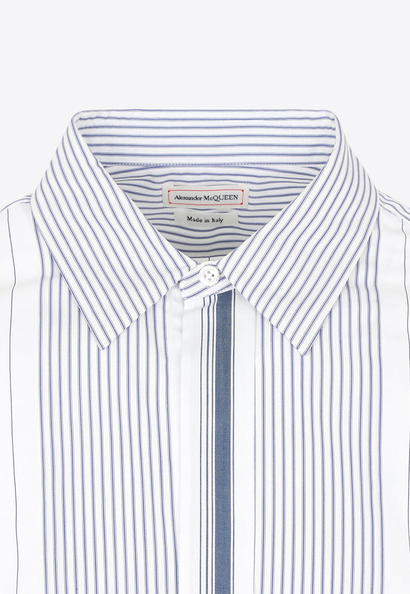 Logo-Embroidered Stripe Shirt