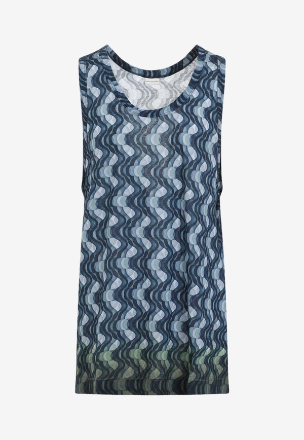 Graphic-Print Tank Top