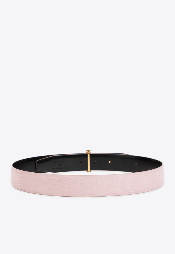 T-Logo Leather Belt