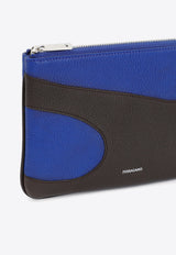 Cut-Out Leather Pouch