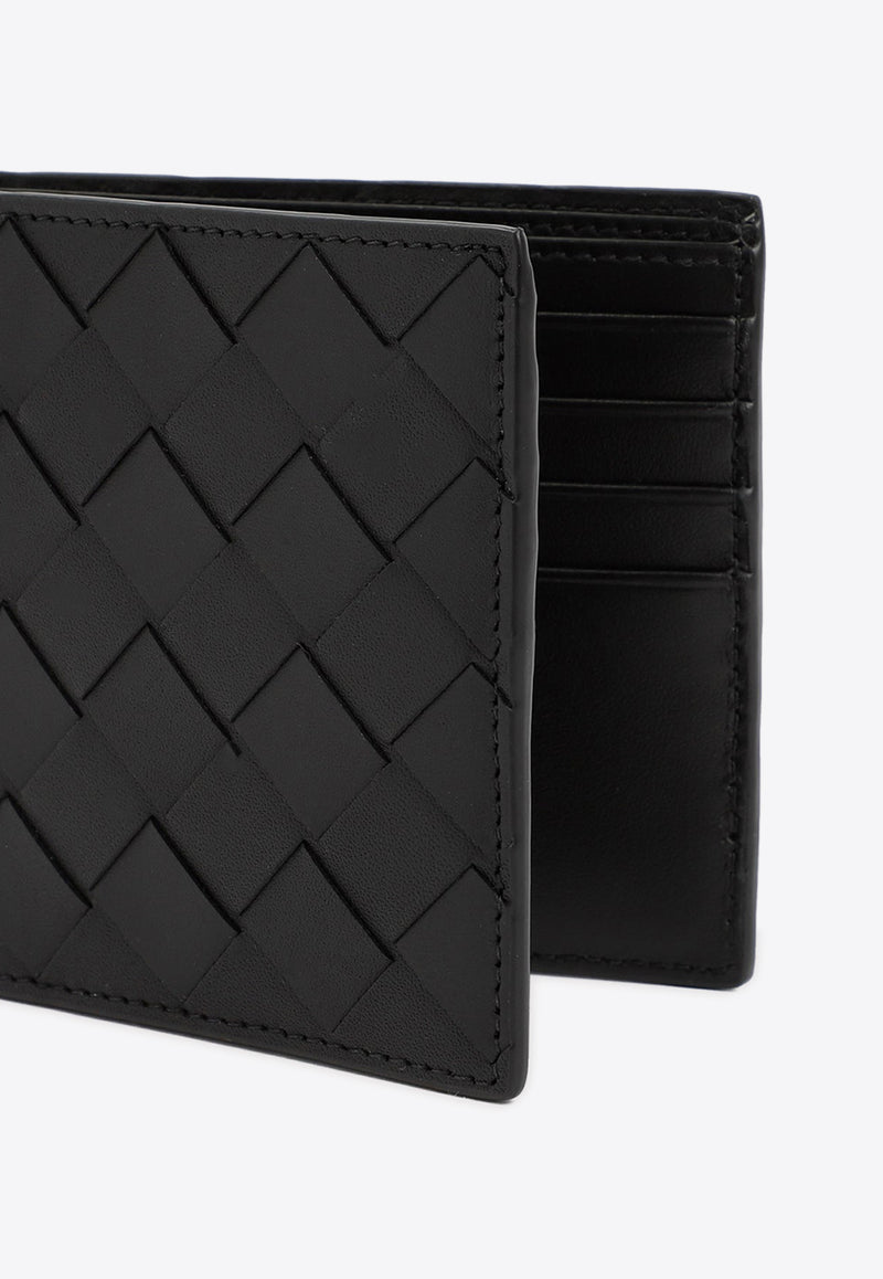 Intrecciato Bi-Fold Leather Wallet