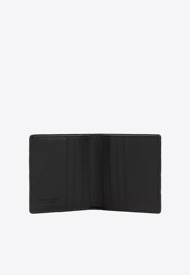 Intrecciato Slim Leather Bi-Fold Wallet