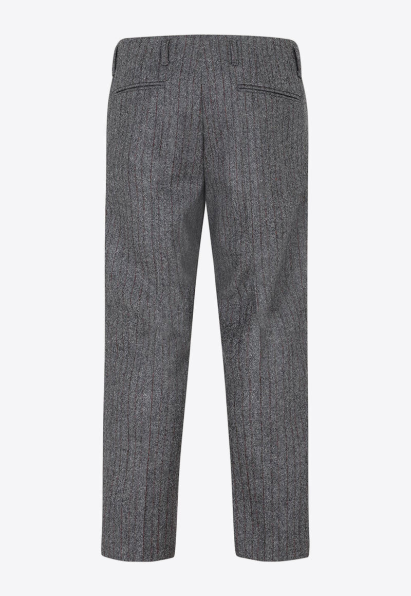 Herringbone Wool Pants