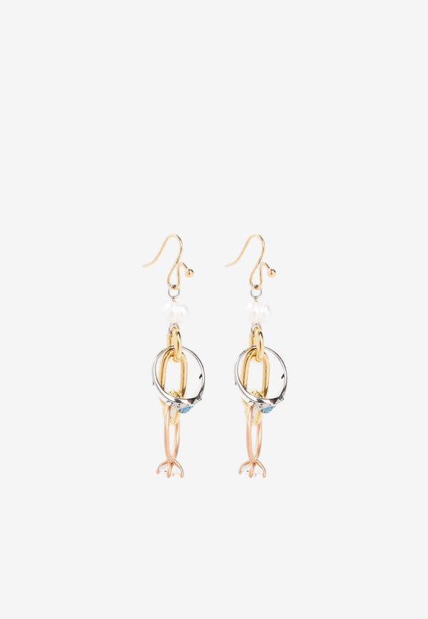 Rings and Chains Drop Earrings