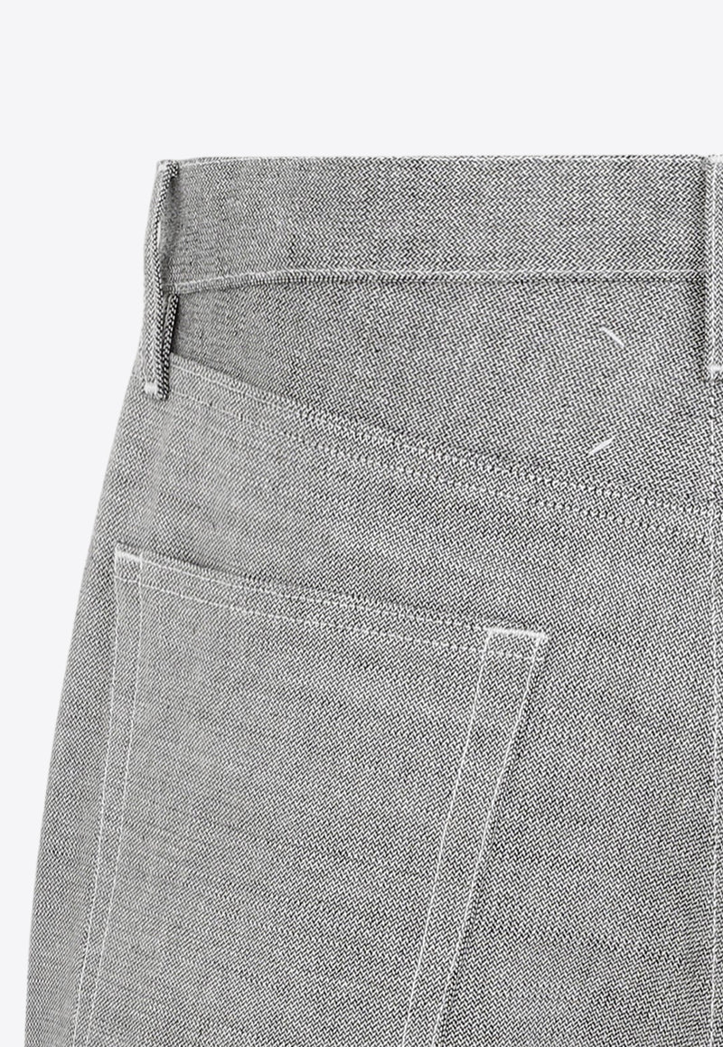 Straight-Leg Four-Stitch Jeans