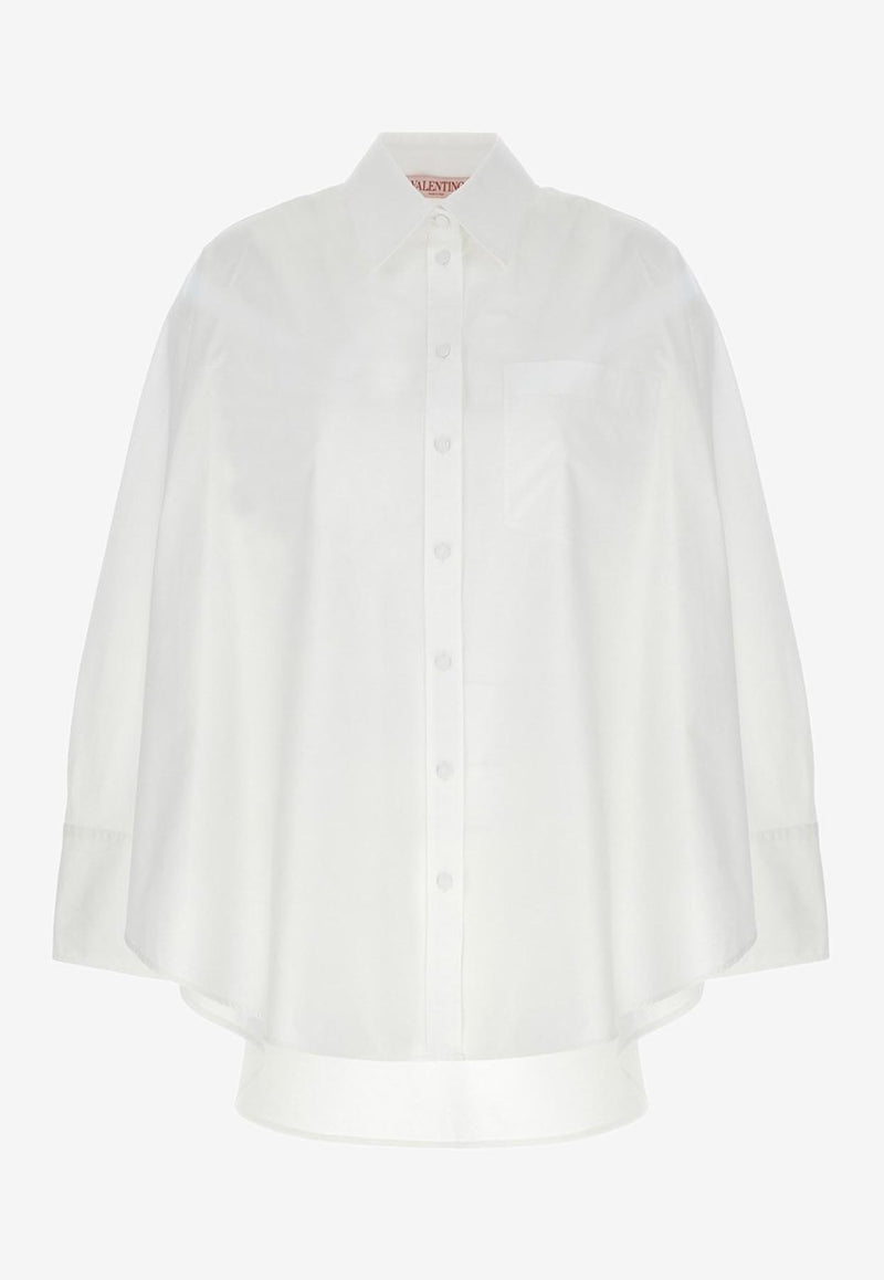 Valentino Sartorial Poplin Shirt White 2B0AB4S07W1 001