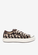 Valentino Toile Iconographe High-Top Sneakers Beige 2W0S0GX4RWC 6ZN