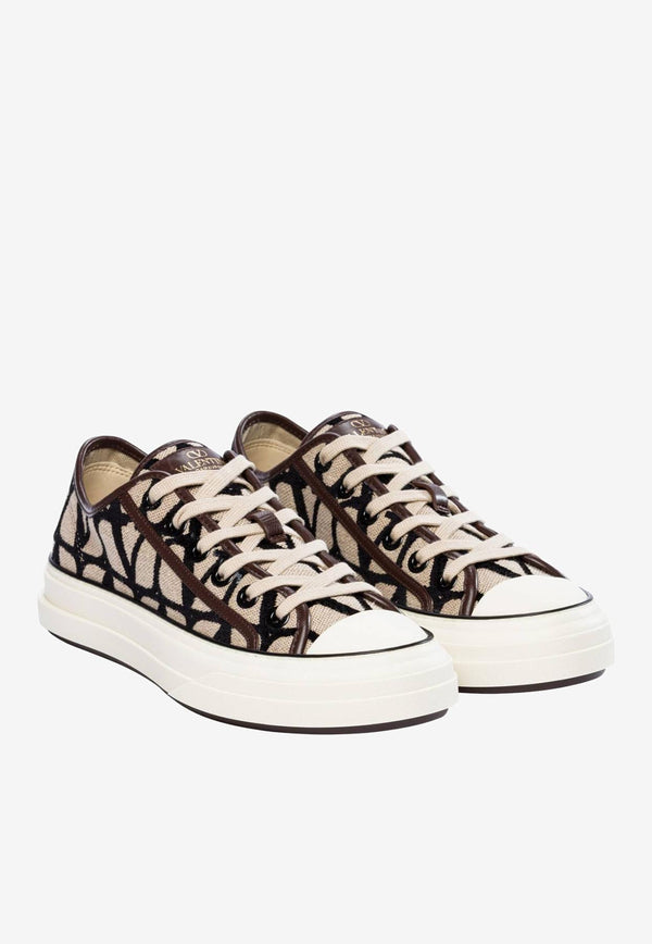 Valentino Toile Iconographe High-Top Sneakers Beige 2W0S0GX4RWC 6ZN