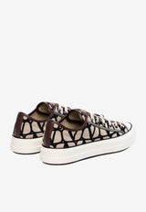 Valentino Toile Iconographe High-Top Sneakers Beige 2W0S0GX4RWC 6ZN