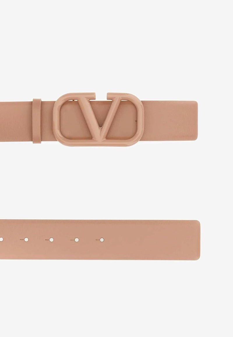 Valentino VLogo Calfskin Belt Pink 2W0T0X46ABA GF9