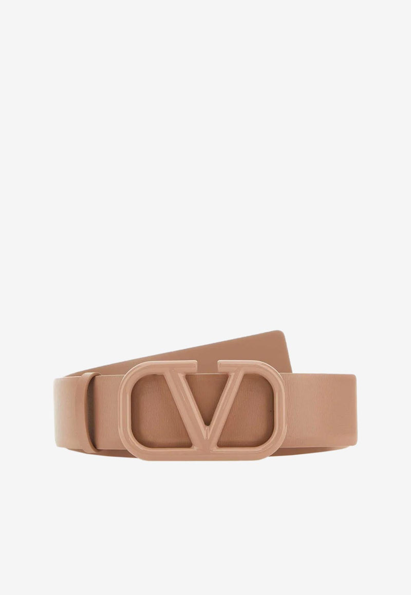 Valentino VLogo Calfskin Belt Pink 2W0T0X46ABA GF9