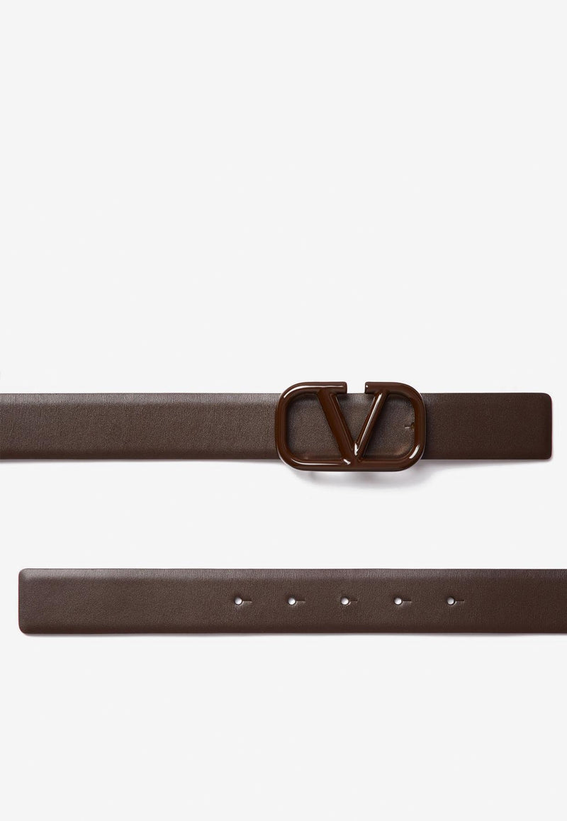 Valentino VLogo Signature Belt Brown 2W0T0X49ABA KG8