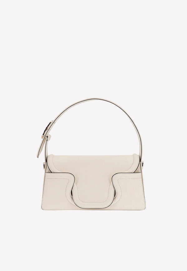 Valentino VLogo Sculpture Leather Shoulder Bag White 2W2B0L25AVP 098