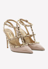 Valentino 100 Rockstud Leather Pumps 2W2S0393VNW P45 Beige