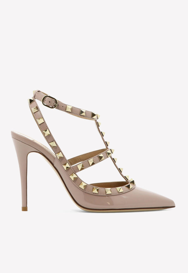 Valentino 100 Rockstud Leather Pumps 2W2S0393VNW P45 Beige