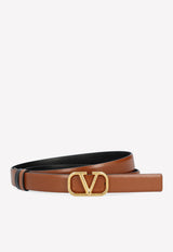 Valentino Vlogo Reversible Leather Belt 2W2T0S12ZFR 11J Camel