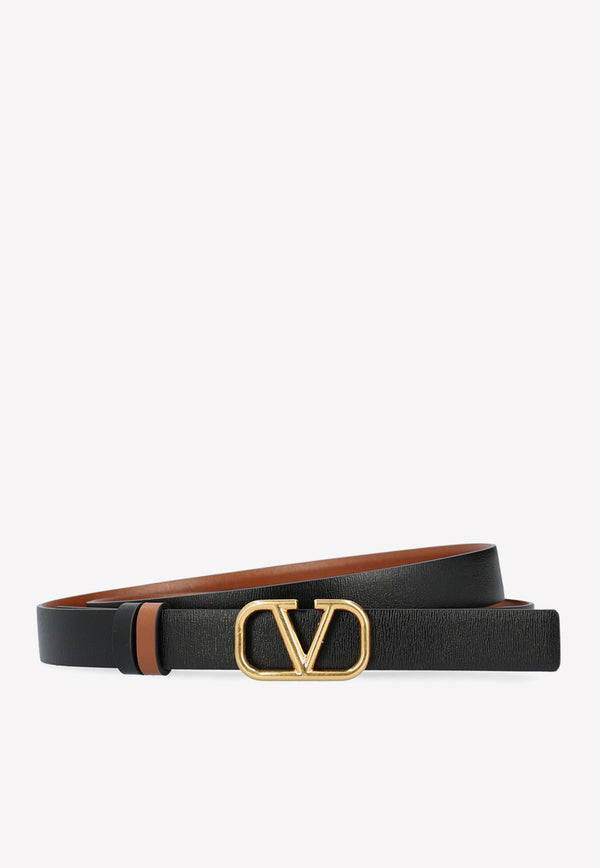 Valentino Vlogo Reversible Leather Belt 2W2T0S12ZFR 11J Camel