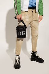 Icon Logo-Print Messenger Bag