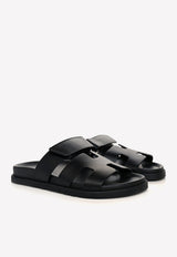 Hermès Chypre Sandals in Calfskin Black MFPSHCSC-Black